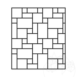 Kavala Roman Pattern Riven Slate, 1.5-3 cm