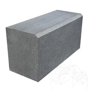 Anthracite Granite Kerbstone, (chamfer 1L - 2 cm) 20 x 25 x 50 cm