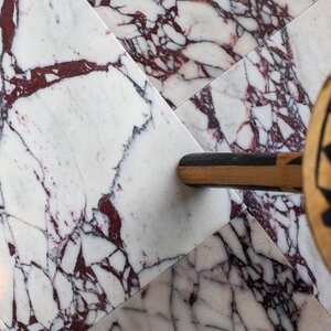 Arabescato Violet Polished Marble, 61 x 30.5 x 1 cm (Translucent)