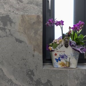 Flexible Slate SKIN Ultra-Flex 2mm - Autumn White, 122x61 cm | Stone for Walls, Furniture, Facades and Wet Areas