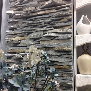 Slate Kavala 3D Strips | Decorative Stone for Vertical Cladding, Exterior-Interior (10-12/pallet)