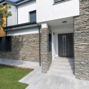 Slate Kavala 3D Strips | Decorative Stone for Vertical Cladding, Exterior-Interior (10-12/pallet)