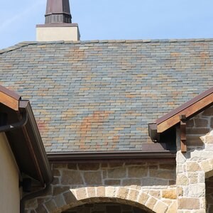 Multicolored Noisette Riven & Chiseled Edge Slate 15 x 30 cm - (Roof & Claddings)
