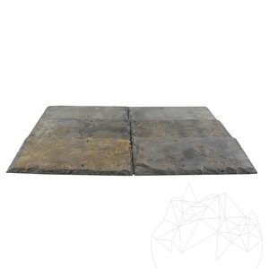 Multicolored Noisette Riven & Chiseled Edge Slate 15 x 30 cm - (Roof & Claddings)