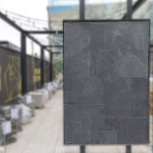 Nero Riven Slate French Pattern Set, 1 cm