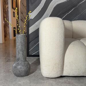 Autograph-Milano Decorative Tundra Marble Vase 50 x 20 x 10 cm