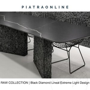Black Diamond Lineal Extreme Light Design Slab Granite 2CM