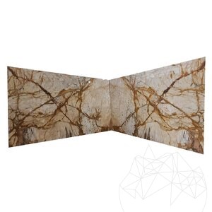 Calacatta Gold Polished Marble Slab, 2 cm