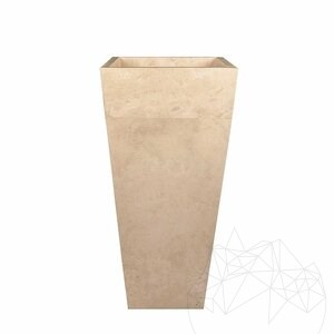 Bathroom Sink - Classic Travertine BAYK, 42 x 42 x 82 cm