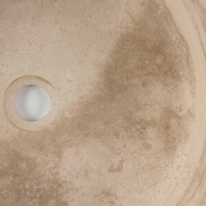 Bathroom Sink - Classic Travertine RS 22, 42 cm x 15 cm
