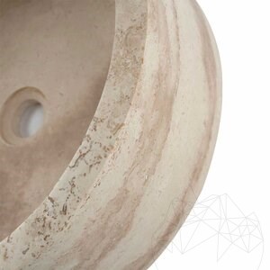 Bathroom Sink - Classic Travertine RS 22, 42 cm x 15 cm