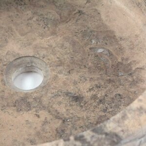 Bathroom Sink - Silver Travertine RS-22, 42 x 15 cm