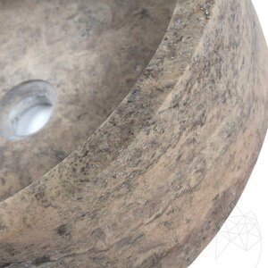 Bathroom Sink - Silver Travertine RS-22, 42 x 15 cm