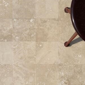 Classic Cross Cut Honed Travertine 20.3 x 20.3 x 1.2 cm