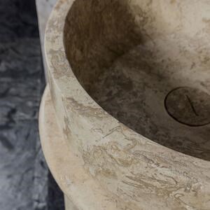 Colonnade Freestanding Sink Latte Travertine