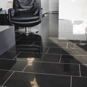 Black Galaxy Polished Granite 61 x 30.5 x 1 cm (Beveled 4 edges)