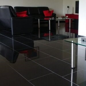 Black Galaxy Polished Granite 61 x 30.5 x 1 cm (Beveled 4 edges)