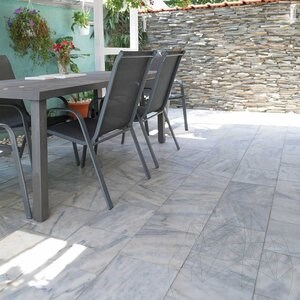 Kavala Cross Cut Sawn Cut (Unpolished) Marble, 30 x 30 x 2 cm