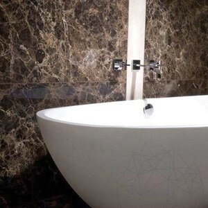 Maron Emperador Polished Marble, 60 x 30 x 2 cm