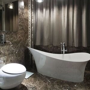 Maron Emperador Polished Marble, 60 x 30 x 2 cm