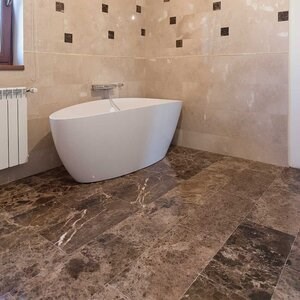 Maron Emperador Polished Marble, 60 x 30 x 2 cm