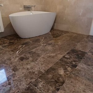 Maron Emperador Polished Marble, 60 x 30 x 2 cm