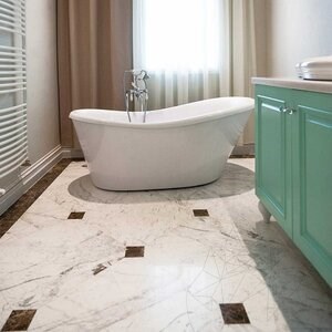 Volakas Polished Marble, 60 x 30 x 2 cm - Economy