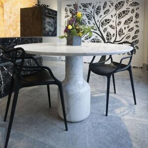 Volakas Marble Moon Dining Table