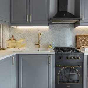 New York Chevron Honed Marble Mosaic 