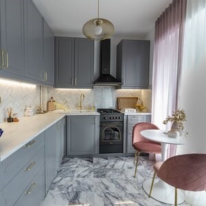 New York Chevron Honed Marble Mosaic 