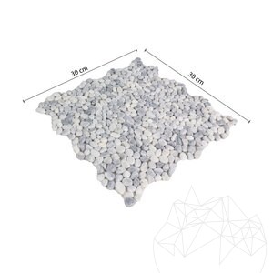 Small Ice Tumbled Pebbles Mosaic