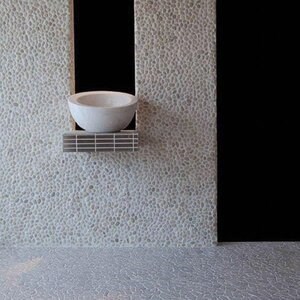White Honed Pebbles Mosaic