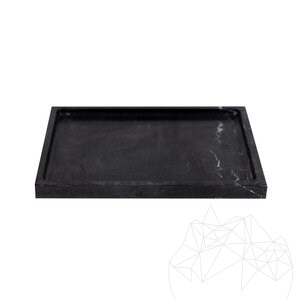 Nero Marble Decorative Rectangular Tray, 30 x 20 x 2.5 cm