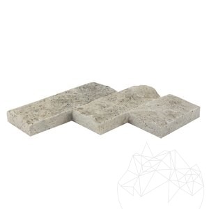 Silver Splitface Travertine, 7.5 cm x FL x 2 cm