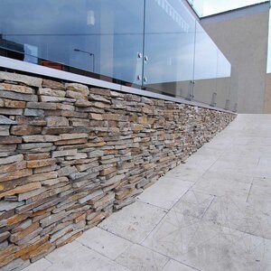 Slate Homa 3D Strips | Decorative Stone for Vertical Cladding, Exterior-Interior (10-12/pallet)