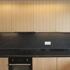 Flexible Slate SKIN Ultra-Flex 2mm - Black Line, 185 x 61 cm| Stone for Walls, Furniture, Facades and Wet Areas