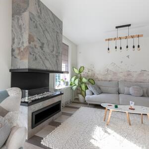 Flexible Slate SKIN Ultra-Flex 2mm - Autumn White, 122x61 cm | Stone for Walls, Furniture, Facades and Wet Areas