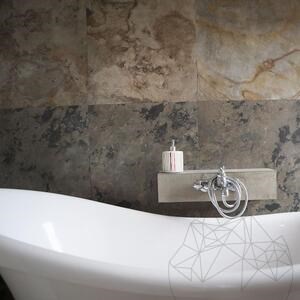 Flexible Slate SKIN Ultra-Flex 2mm - Indian Autumn, 280 x 125 cm | Stone for Walls, Furniture, Facades and Wet Areas
