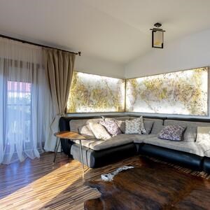 Translucent Flexible Slate SKIN 2mm - Indian Autumn, 240 x 90 cm | Ambient Lighting, Indoor & Outdoor