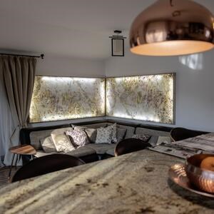Translucent Flexible Slate SKIN 2mm - Indian Autumn, 240 x 90 cm | Ambient Lighting, Indoor & Outdoor