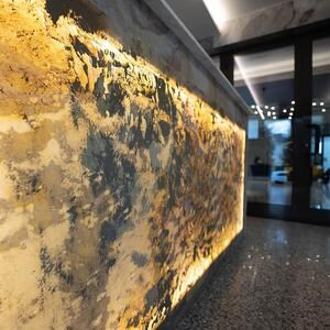 Translucent Flexible Slate SKIN 2mm - Indian Autumn, 240 x 90 cm | Ambient Lighting, Indoor & Outdoor