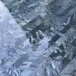 Natural Slate Silver, Brushed (Anti-Slip), 60 x 10 x 1 cm | Ideal for Outdoor/Indoor, Vertical/Orizontal