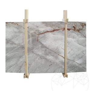 Symphony Grey Polished Marble Slab, 2 cm