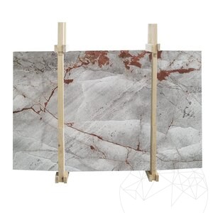 Symphony Grey Polished Marble Slab, 2 cm