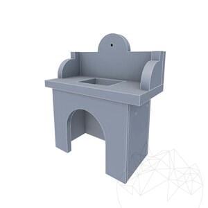 Barbeque Table & Washbasin with splitface stone