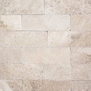 Classic Cross Cut Tumbled Travertine, 10 x 30.5 x 1 cm