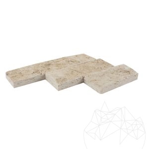 Classic Splitface Travertine, 7.5 cm x FL x 2.2 cm