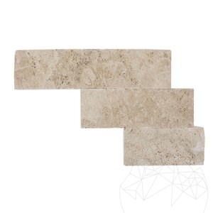 Classic Splitface Travertine, 7.5 cm x FL x 2.2 cm