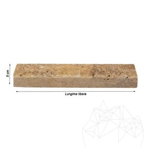 Yellow Splitface Travertine, 5 cm x FL x 2.1 cm