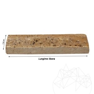 Yellow Splitface Travertine, 7.62 cm x FL x 2.1 cm